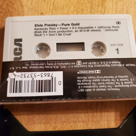 Vintage Elvis Pure Gold Album Cassette 1975 RCA - Picture 4 of 4